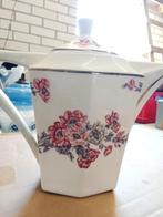 Retro Vintage Theepot Koffiepot met Bloemenprint, Ophalen of Verzenden
