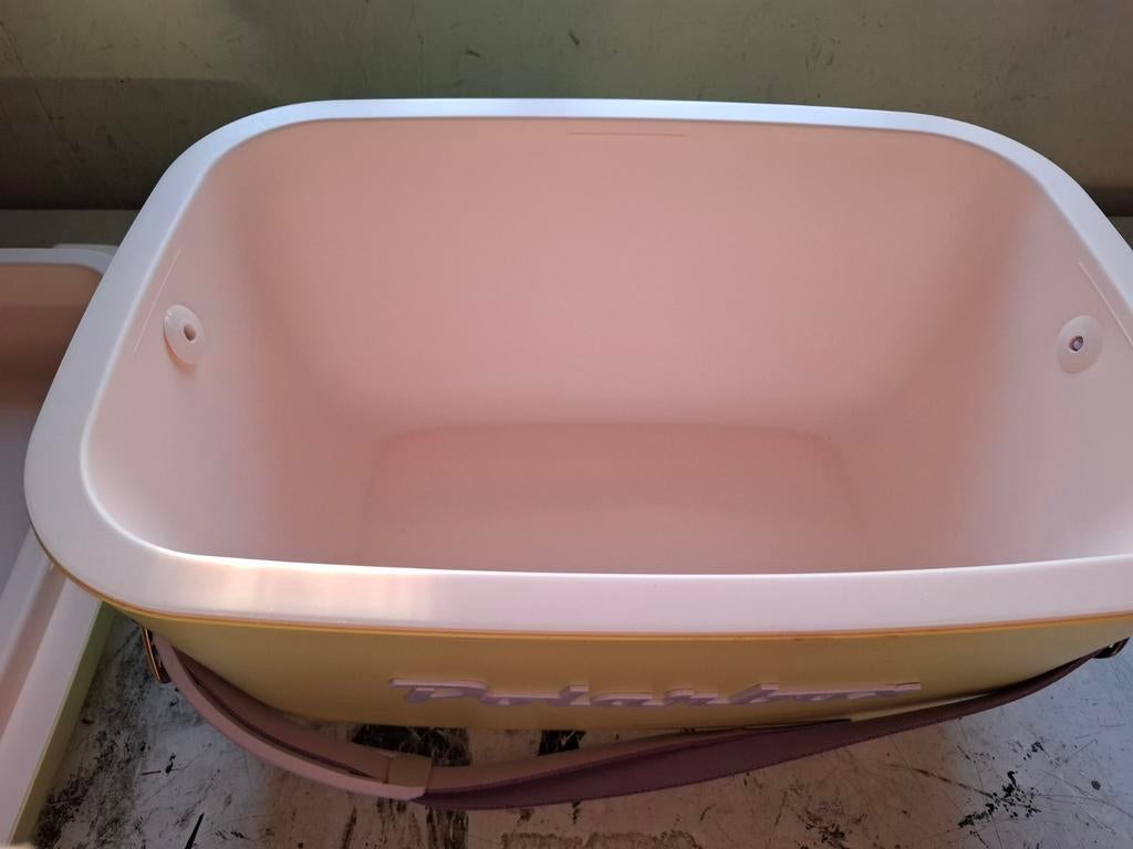 Vintage Polarbox Koelbox - Geel, Caravans en Kamperen, Ophalen of Verzenden, Gebruikt, Koelbox, Koelelement