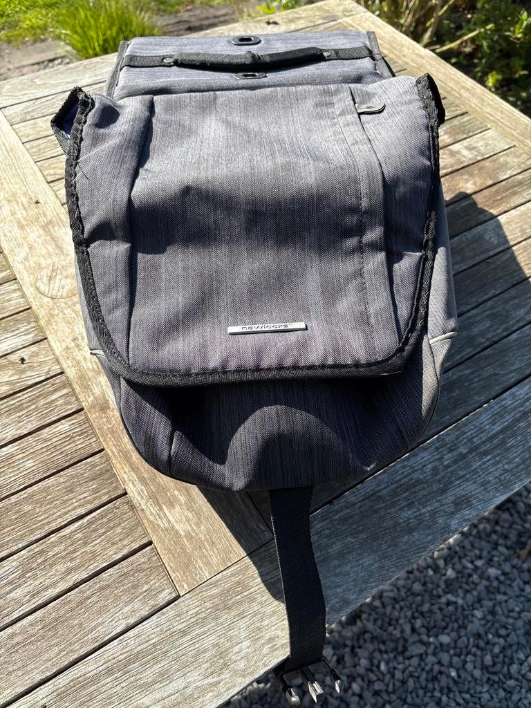 New Looxs dubbele fietstas - Grijs, Ophalen of Verzenden, Gebruikt