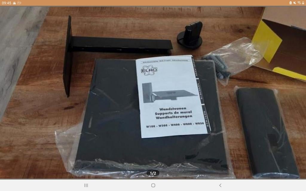 NIEUW IN DOOS,  TV- AUDIOSTEUN VOOR KLEINE APPARATUUR!, Audio, Tv en Foto, Televisiebeugels, Ophalen of Verzenden, Nieuw