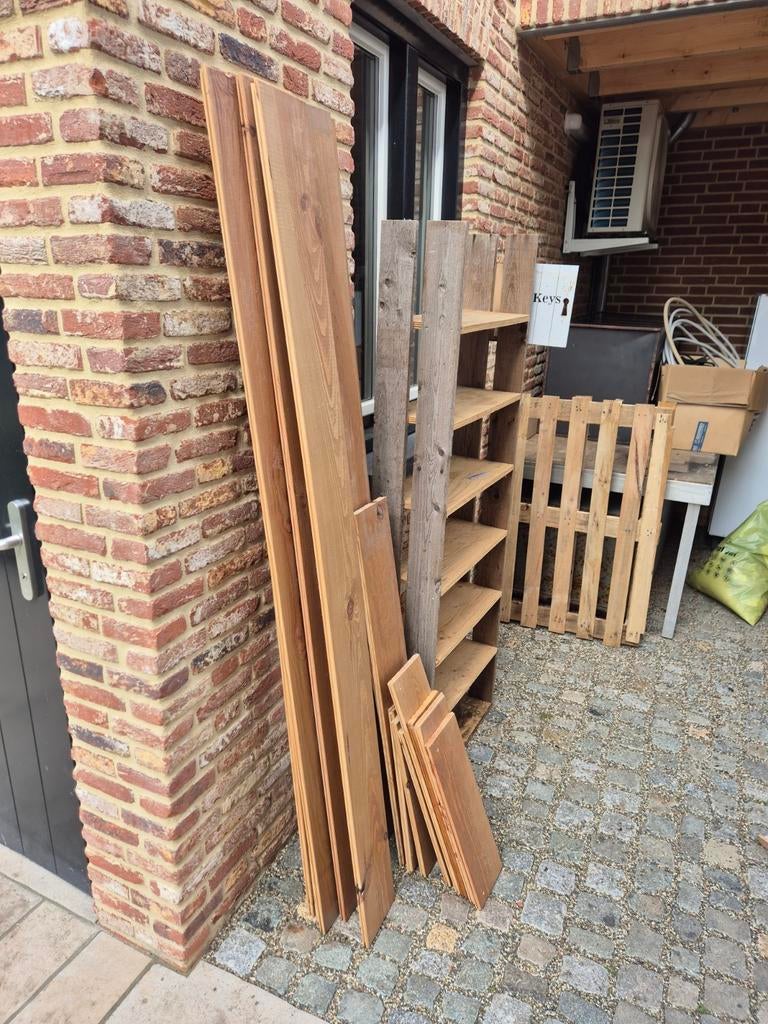 Vuren of grenen planken met warme kleur, Doe-het-zelf en Verbouw, Hout en Planken, Ophalen