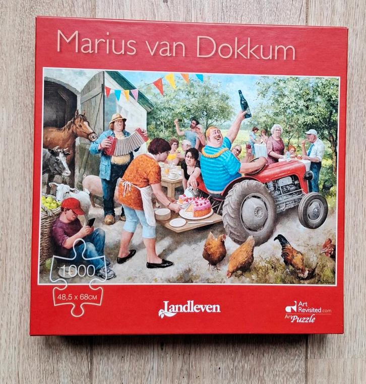 Marius van Dokkum (Thuis feest), Hobby en Vrije tijd, Denksport en Puzzels, Zo goed als nieuw, Legpuzzel, 500 t/m 1500 stukjes