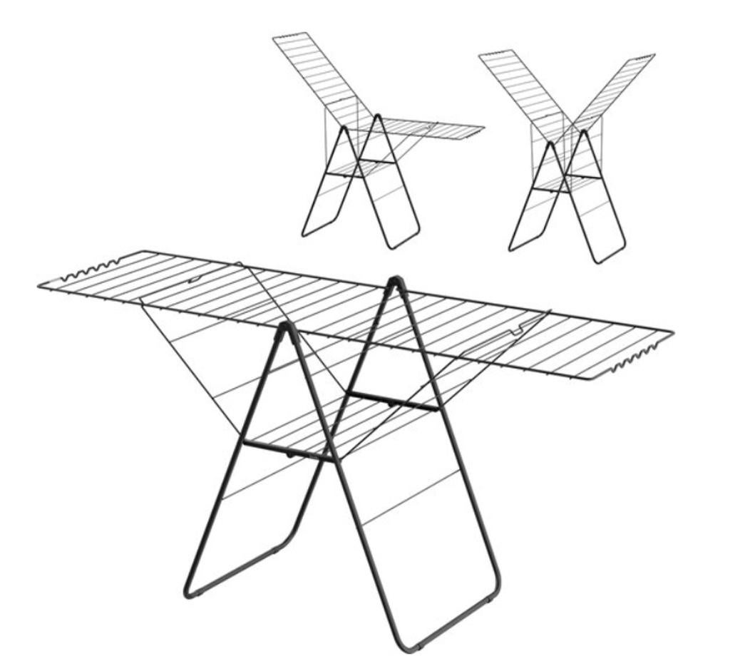 Inklapbaar droogrek, Ophalen, Nieuw, Wasrek