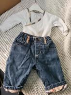 Burberry set maat 56 zgan romper broek designer merkkleding, Kinderen en Baby's, Ophalen of Verzenden, Zo goed als nieuw, Jongetje of Meisje