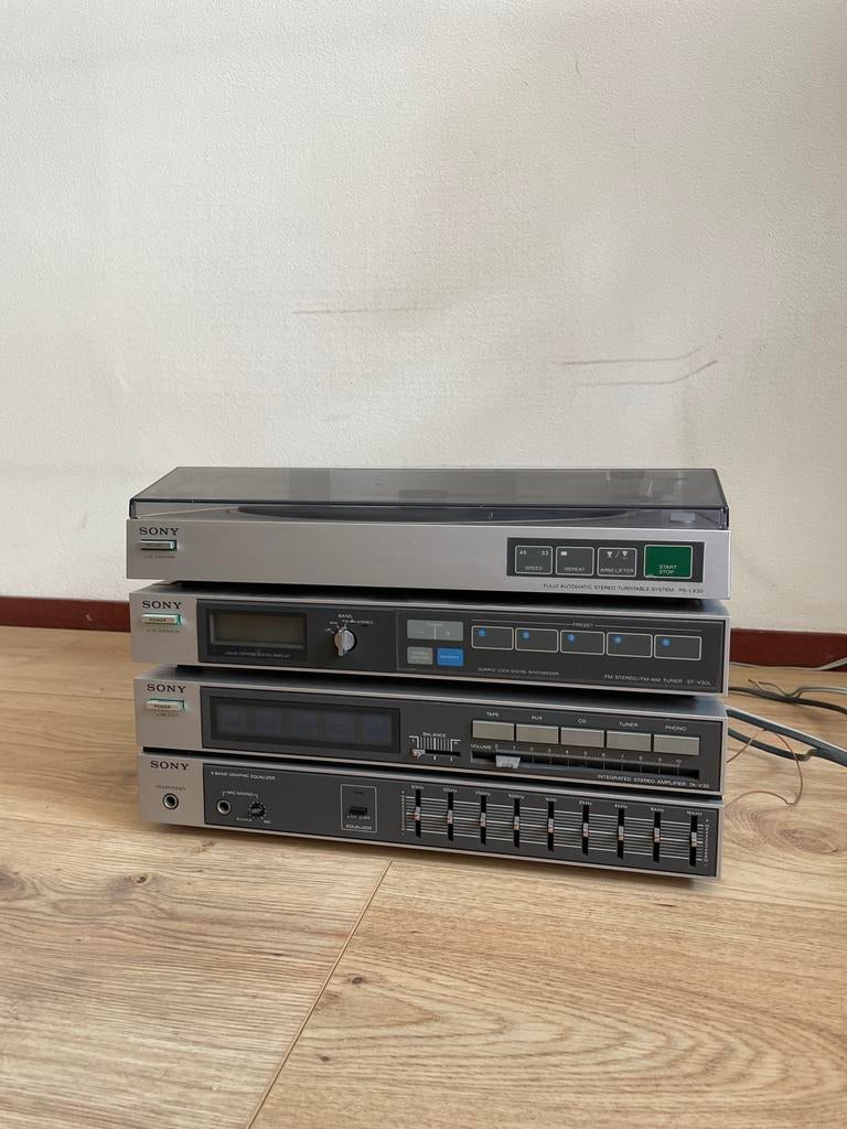 Sony Platenspeler met Radio en Versterker, Audio, Tv en Foto, Platenspelers, Ophalen, Gebruikt, Platenspeler, Sony