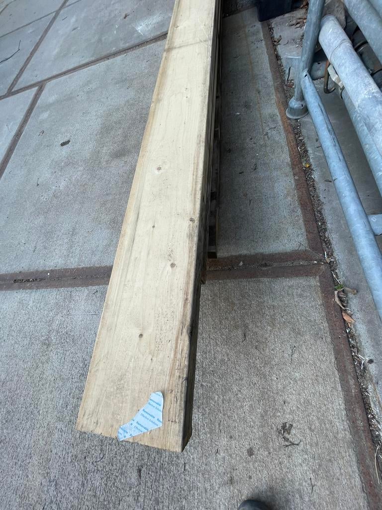 5 balken vuren 190x70 mm diverse lengtes, Ophalen of Verzenden, Zo goed als nieuw, Balk, Vuren