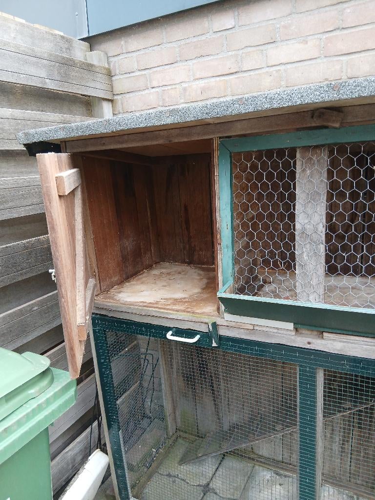 Buiten konijnenhok, Dieren en Toebehoren, Ophalen, 90 cm of meer, Konijn, Hok