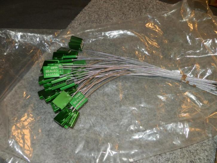 Cable seal 150 containerverzegeling nieuw 47 stuks, Doe-het-zelf en Verbouw, IJzerwaren en Bevestigingsmiddelen, Nieuw, Overige typen