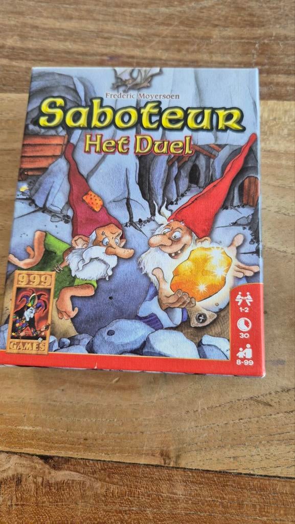 Saboteur het duel, Een of twee spelers, Ophalen of Verzenden, Zo goed als nieuw, 999 Games