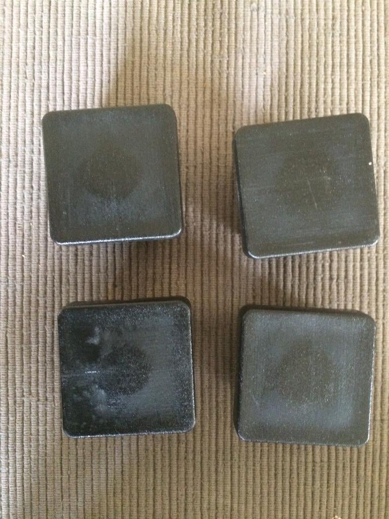 Doppen voor tuinpoort of andere voor vierkant kokerbuis, Ophalen, Kunststof, Nieuw, Draaipoort