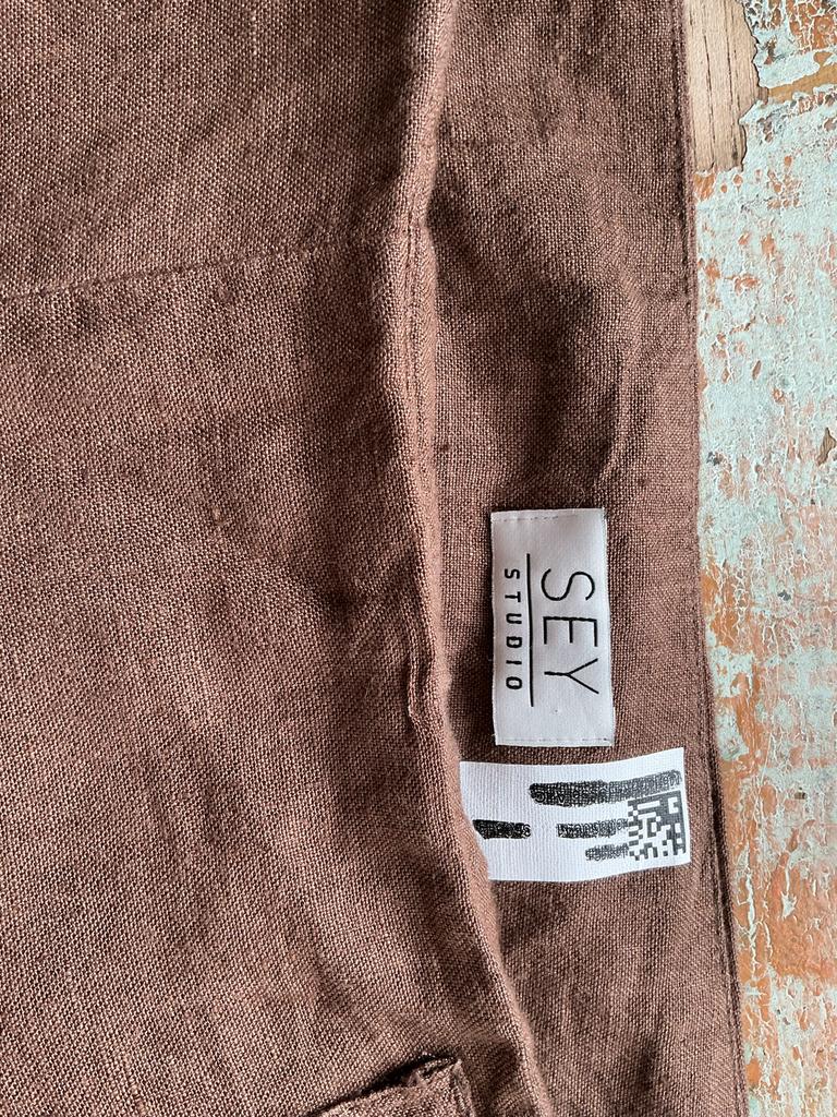 SEY Studio linnen rok maat 38,, Maat 38/40 (M), Bruin, Ophalen of Verzenden, Zo goed als nieuw
