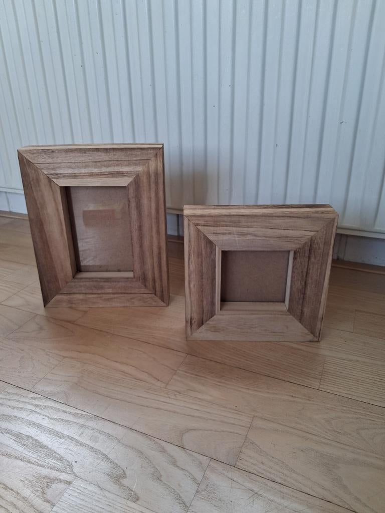 Houten fotolijst, Audio, Tv en Foto, Fotografie | Fotolijsten, Ophalen, Zo goed als nieuw