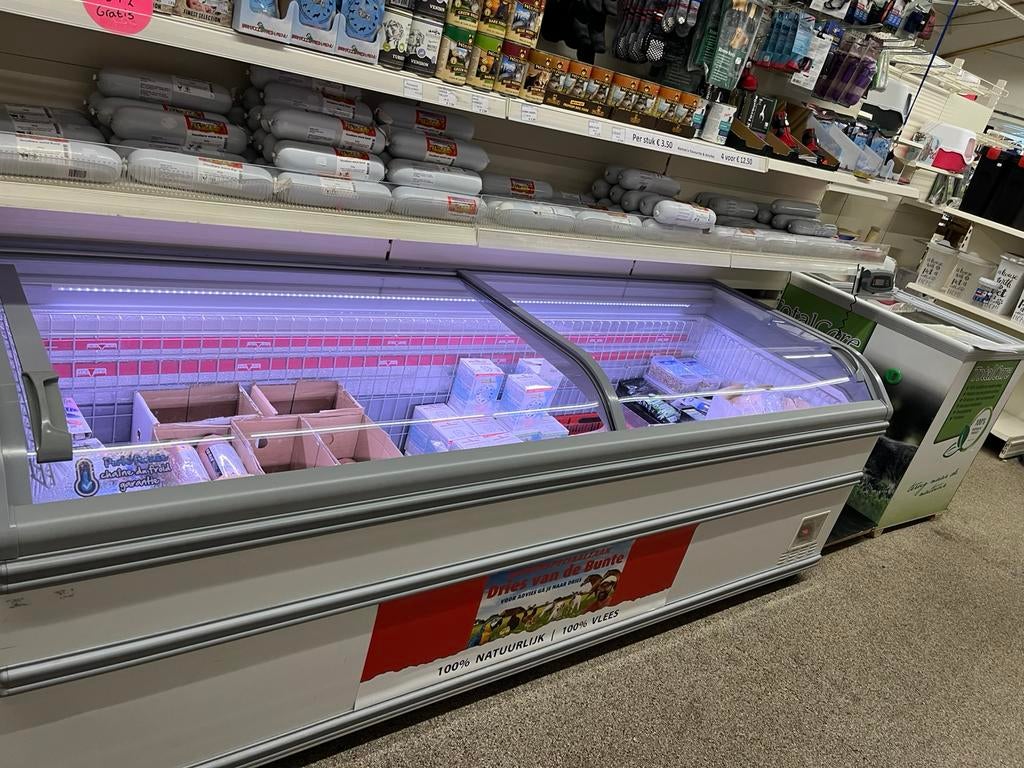 Winkel/supermarktvrieskist/vriezer, Witgoed en Apparatuur, Vriezers en Diepvrieskisten, Ophalen, Zo goed als nieuw, 160 cm of meer