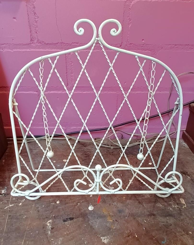 Vintage ijzeren boekenstandaard, Antiek en Kunst, Ophalen of Verzenden