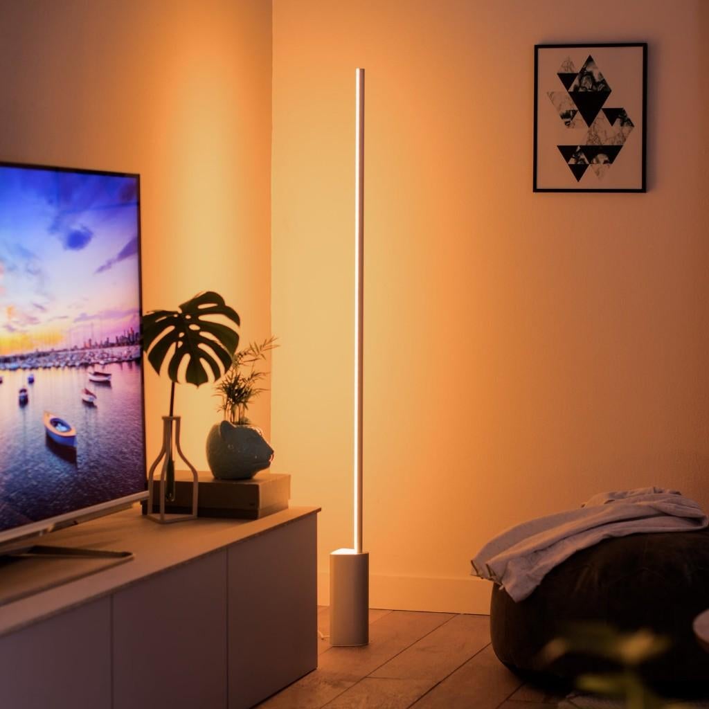 Philips Hue Signe Gradient Vloerlamp (zwart) - Nieuw in doos, Ophalen of Verzenden, Nieuw, Metaal, 100 tot 150 cm