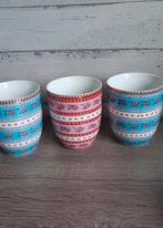 Pip studio bekers 3x maat L, Ophalen of Verzenden, Zo goed als nieuw, Overige stijlen, Kop(pen) en/of Schotel(s)