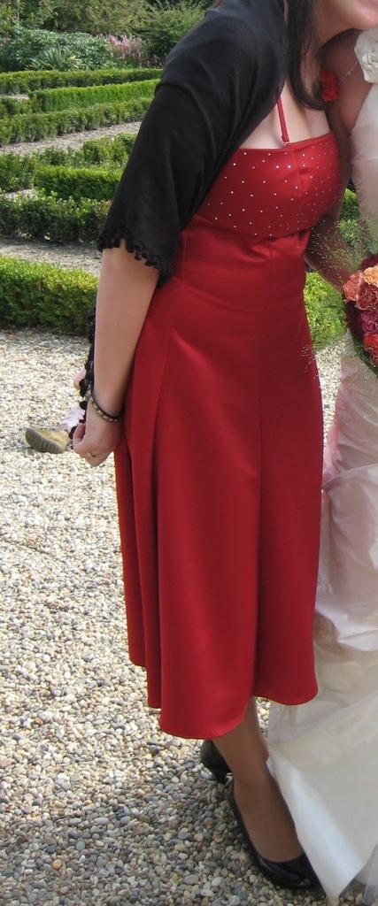 Prachtige rode galajurk maat 40, 1x gedragen, Kleding | Dames, Gelegenheidskleding, Zo goed als nieuw, Galajurk, Maat 38/40 (M)