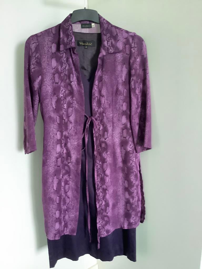 Tuniek blouse  paars, Kleding | Dames, Ophalen of Verzenden, Zo goed als nieuw, Maat 38/40 (M), Paars