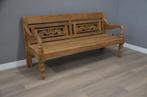 Handgedecoreerde Teakhouten Tuinbank, Tuin en Terras, Verzenden, Nieuw, Teakhout