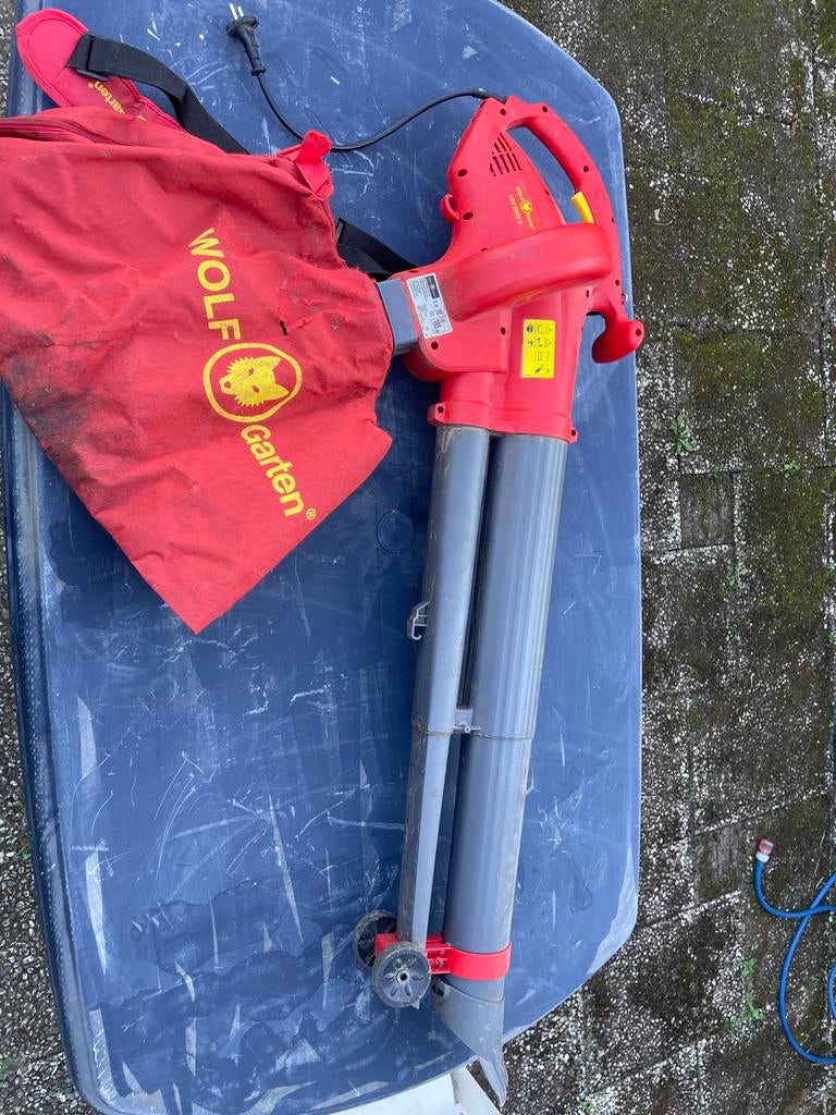 Wolf-Garten LBV 2600 E Bladblazer en Zuiger, Ophalen, Gebruikt, Handgedragen, Met opvangzak