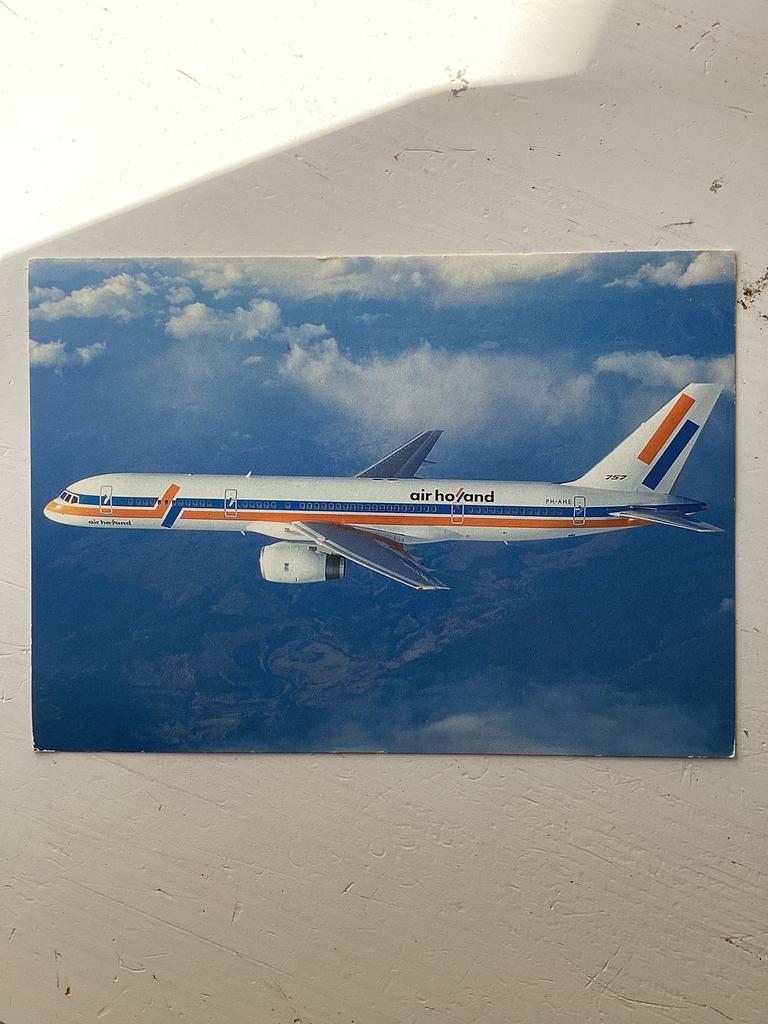 Ansichtkaart Air Holland Boeing 757-200, Verzenden, Zo goed als nieuw, Kaart, Foto of Prent