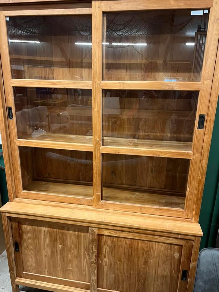 Teakhouten buffetkast, Huis en Inrichting, Kasten | Buffetkasten, Minder dan 100 cm, 50 tot 100 cm, 25 tot 50 cm, Ophalen