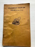 Vraagbaak Volvo PV 544 - P 210      1958 - 1964, Ophalen of Verzenden