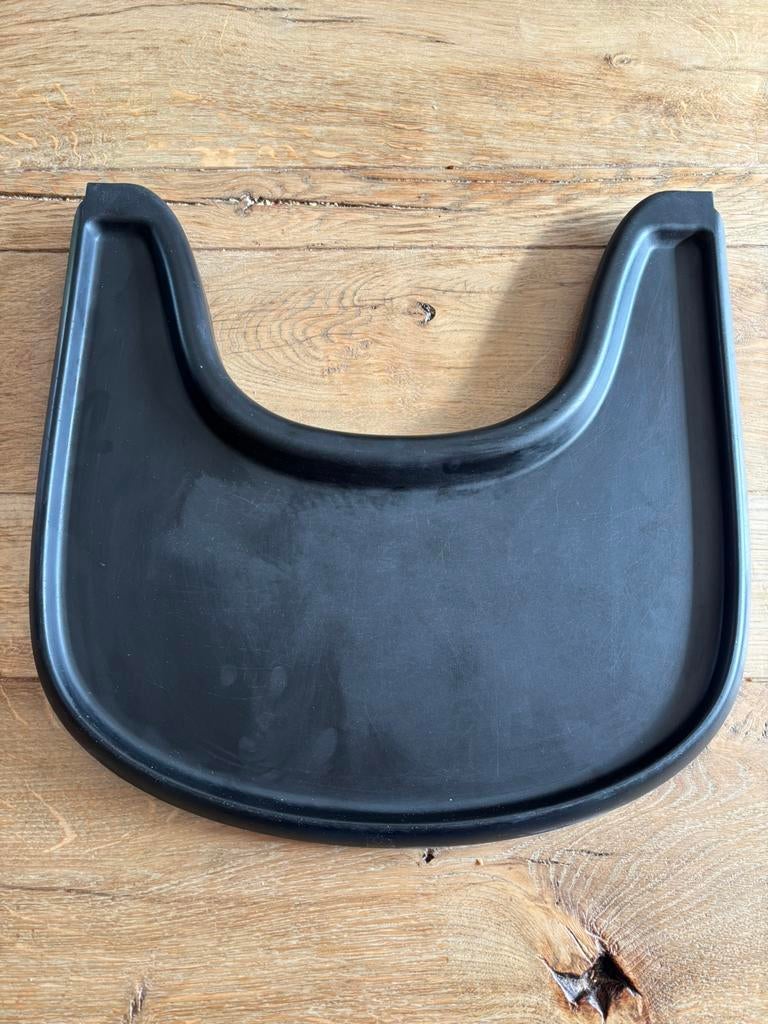Zwart dienblad Stokke Tripp Trapp, Kinderen en Baby's, Kinderstoelen, Ophalen, Gebruikt, Meegroeistoel