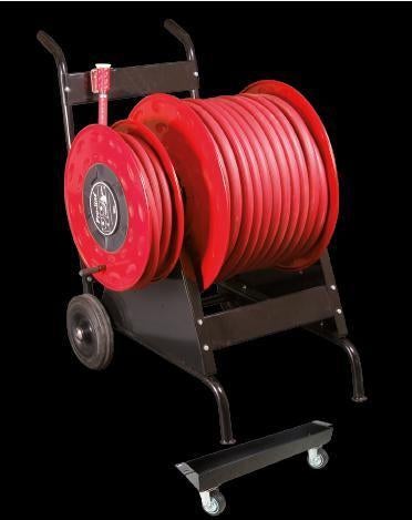 Duo haspelkar met 2x afrolbare slang (70 mtr. + 30 mtr.), Huis en Inrichting, Brandblussers en Brandkasten, Nieuw, Ophalen of Verzenden