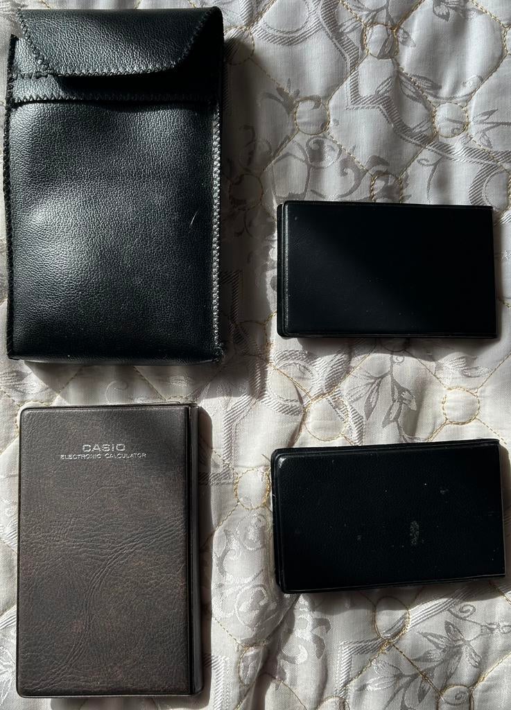 4 vintage rekenmachines pocket formaat, Ophalen of Verzenden, Zo goed als nieuw