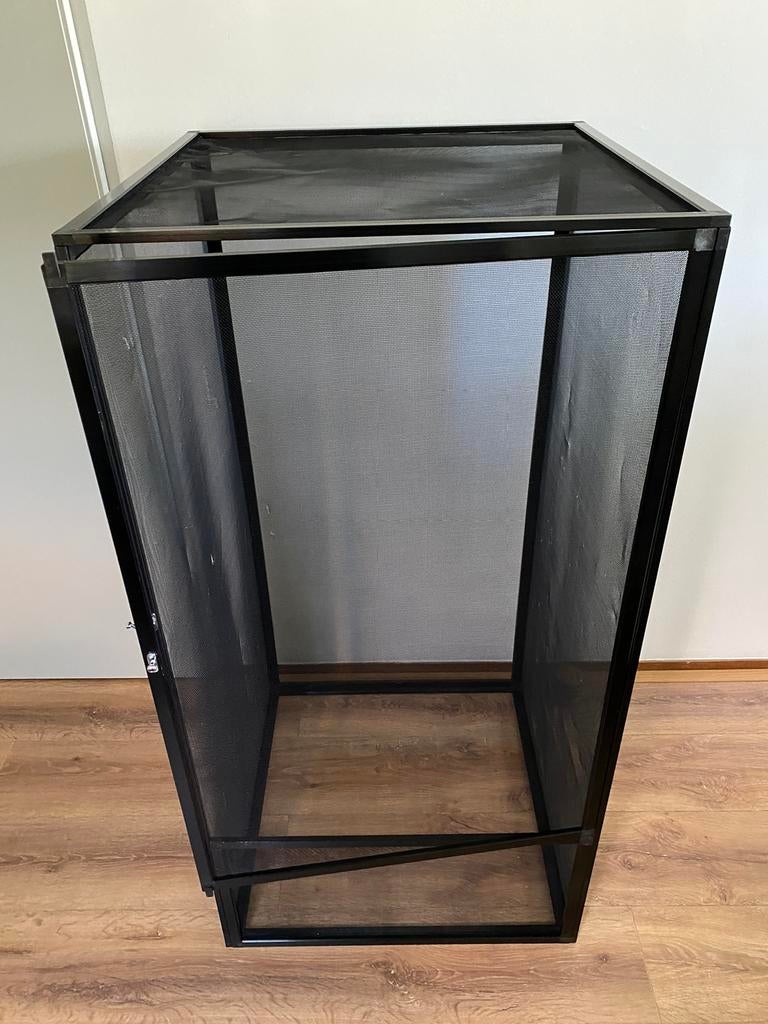 Gaas terrarium 60x60x120cm, Ophalen, Gebruikt, Terrarium of Paludarium