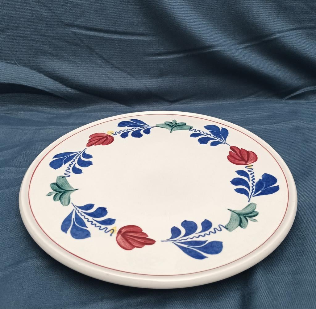 Boerenbont gebakssschaal, Antiek en Kunst, Antiek | Servies los, Ophalen of Verzenden