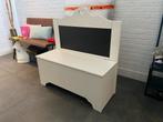 Houten speelbankje met krijtbord - Wit, Kinderen en Baby's, Ophalen, Gebruikt, Jongen of Meisje