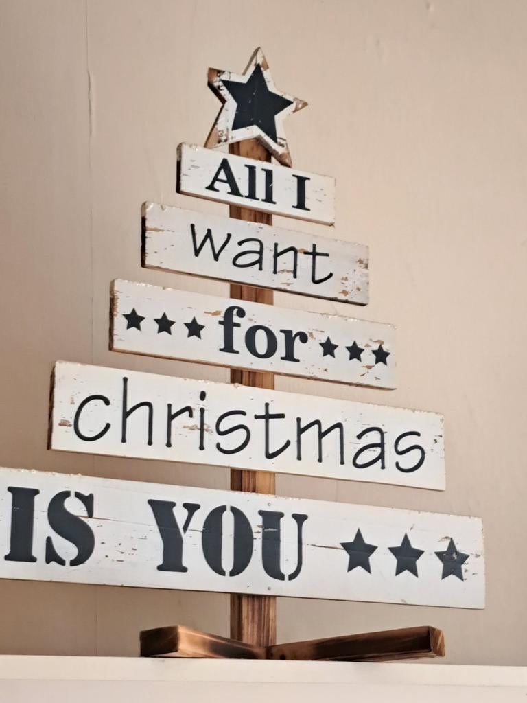 Kerst tekstbord, Ophalen, Zo goed als nieuw