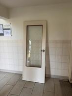 Deur met geslepen glas 78x201,5cm, Ophalen, Gebruikt, Minder dan 80 cm, Binnendeur