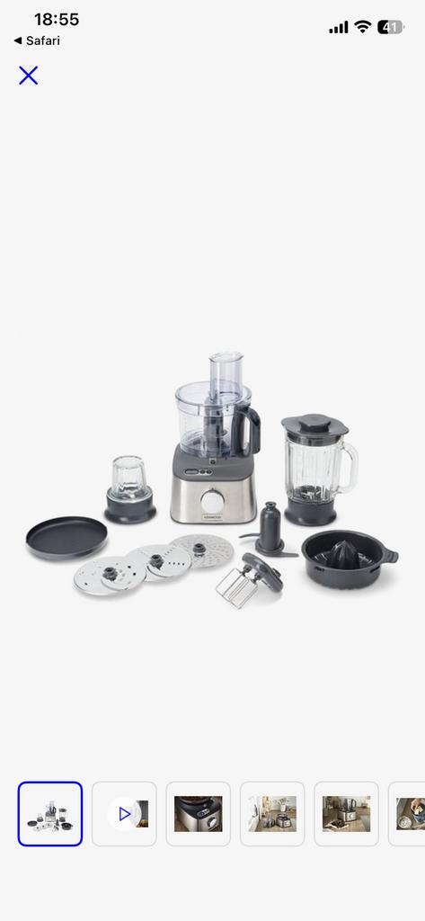 Kenwood keukemachine, 4 liter of meer, Ophalen, Zo goed als nieuw, 3 snelheden of meer