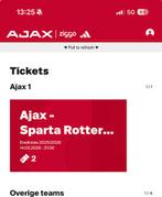 2 tickets ajax sparta naast elkaar, Tickets en Kaartjes, Sport | Voetbal, Twee personen, December