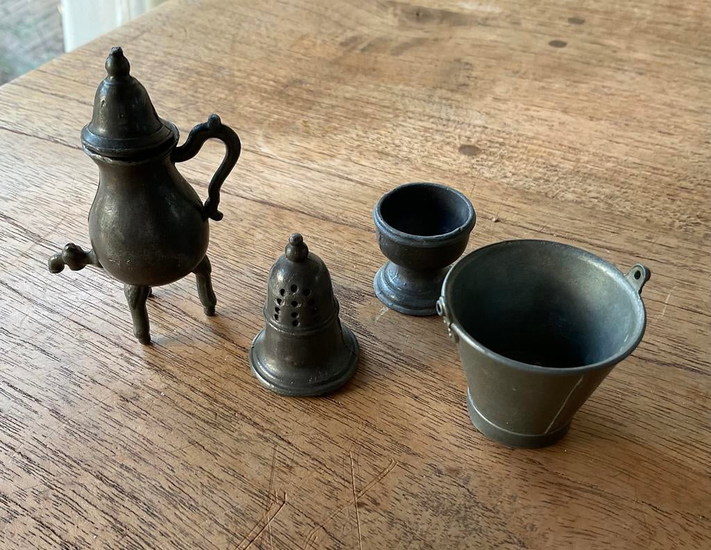 Tinnen miniatuurtjes, Ophalen of Verzenden