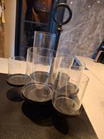 Riviera Maison Kaarshouder Lisbon Mat Zwart voor 6 kaarsen, Ophalen of Verzenden, Zwart, Overige materialen, Minder dan 25 cm