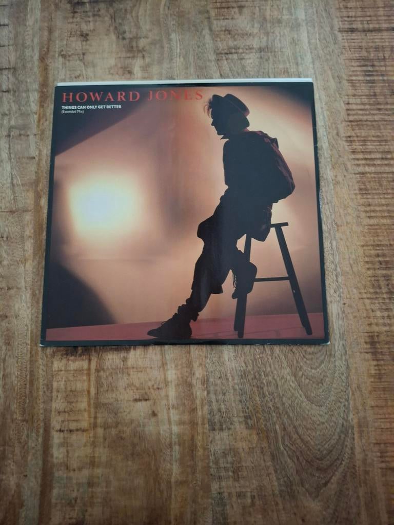 Lp maxi single howard jones things can only get better, Ophalen of Verzenden, 12 inch