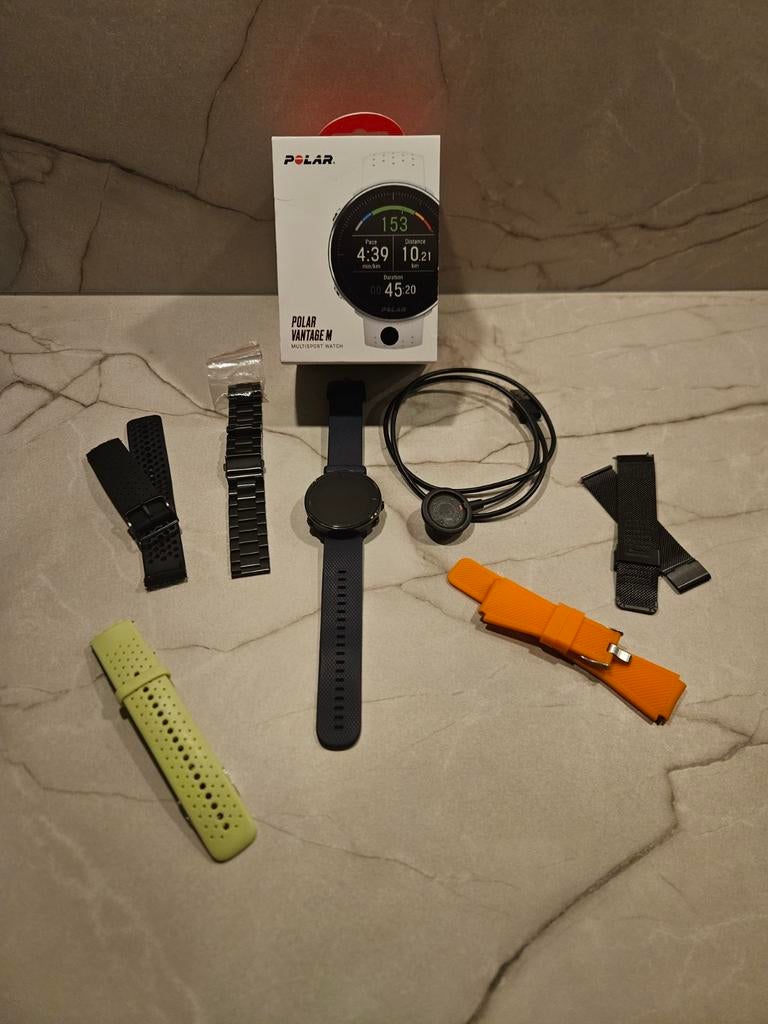 Polar Vantage M sporthorloge, Ophalen of Verzenden, Gebruikt, Zwart, Polar