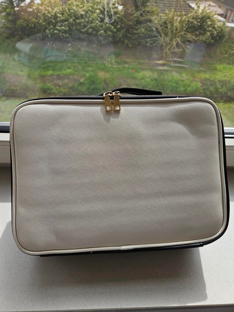 Make-up koffer / Beautycase - Zwart/Beige, Ophalen of Verzenden, Zo goed als nieuw, Zwart, Hardcase