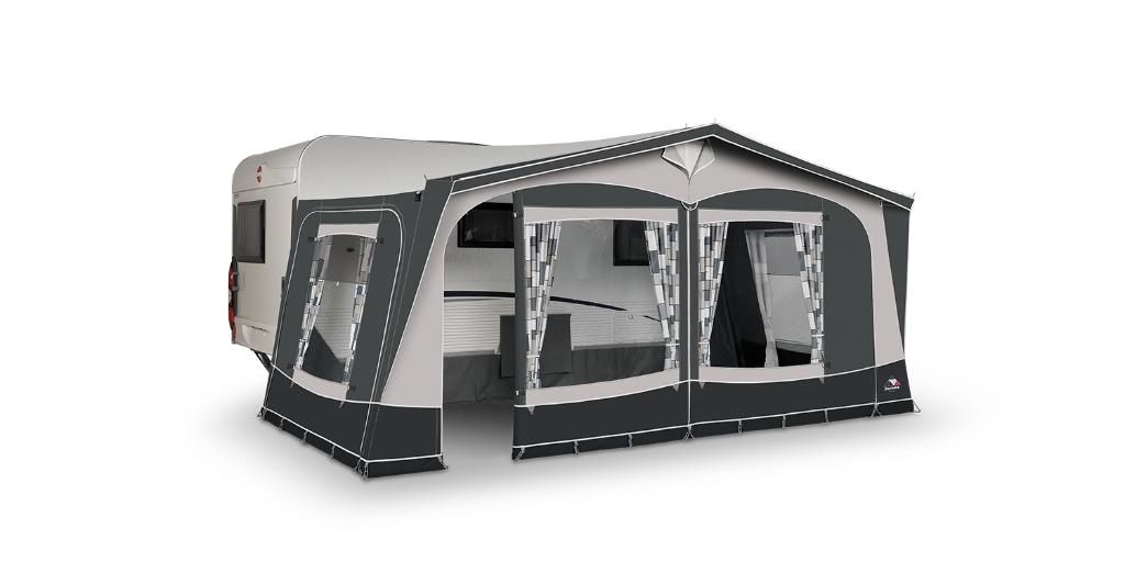 Doréma voortent met luifel voor caravan mt 13, Caravans en Kamperen, Voortenten en Luifels, Ophalen, Gebruikt, Ten Cate All Season 200g/m2