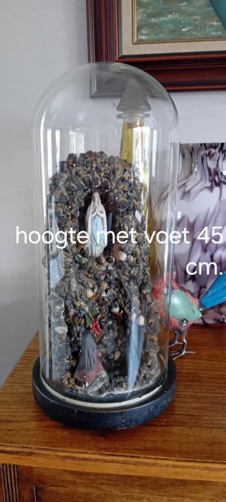 Antieke stolp met beeld, Ophalen of Verzenden