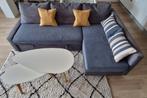 IKEA FRIHETEN Hoekslaapbank + Salontafel & Vloerkleed - €175, Ophalen, Zo goed als nieuw, Stof, L-form zitbank en tweepersoonsbed, inclusief opbergruimte.