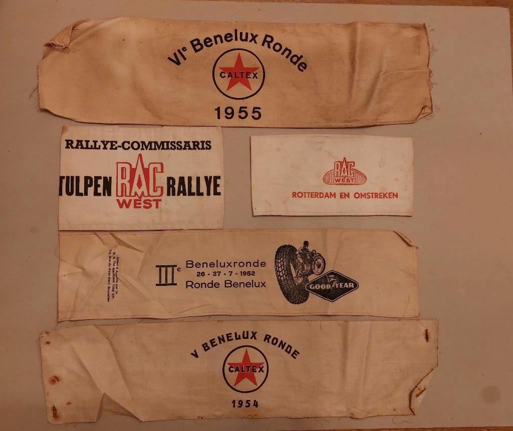 CAltex Goodyear sponsor motor tourrit 1955 rallye, Ophalen of Verzenden, Reclamebord