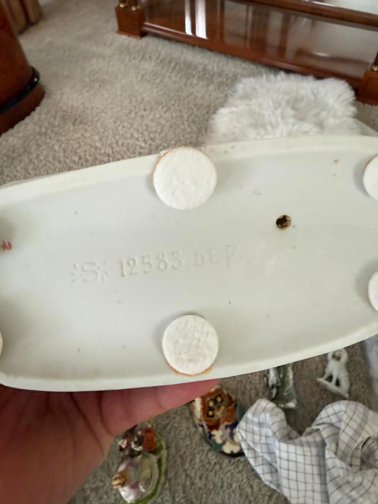 Beeldje man met paard en kar, Antiek en Kunst, Ophalen of Verzenden