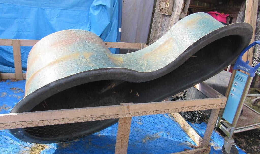 groene polyester vijver, gebruikt, Ophalen, Gebruikt