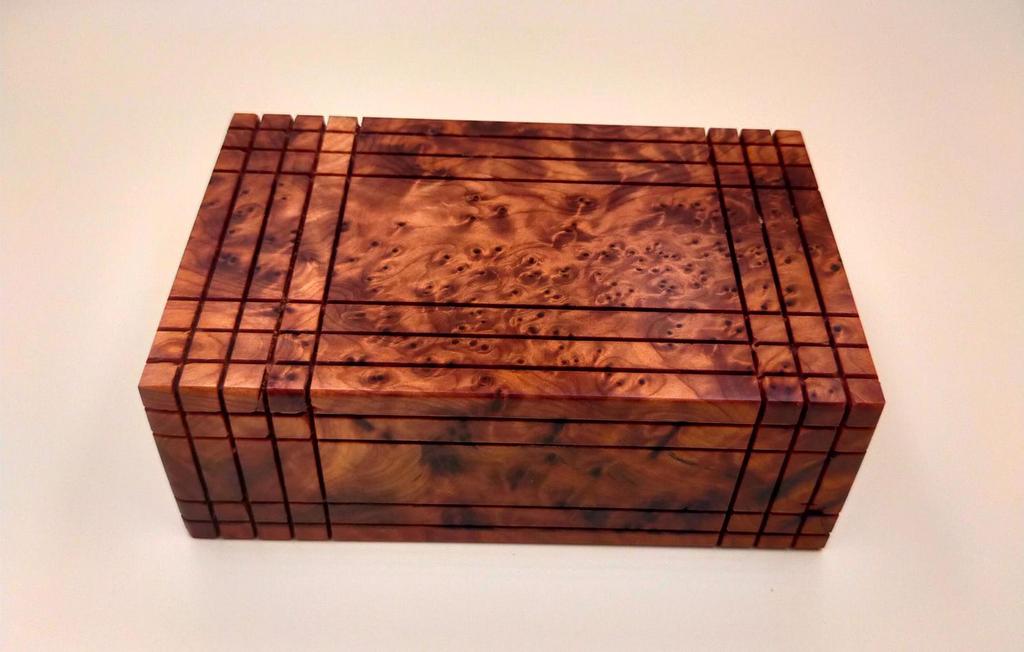 Thuya houten puzzeldoos, Ophalen of Verzenden