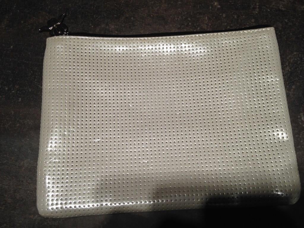 Nieuw Sisley toilettas / makeup parelmoer glans met rits, Verzenden, Nieuw, Wit, Dame